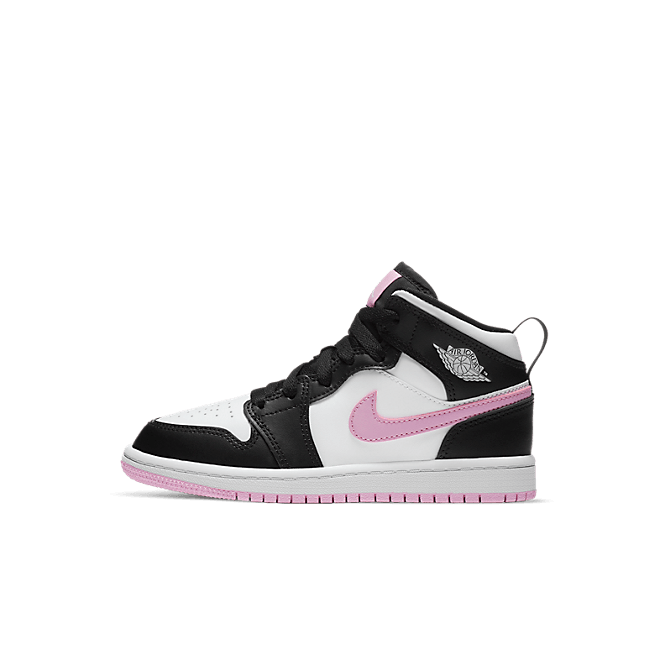 Jordan 1 Mid White Black Light Arctic Pink (PS) 640737 103