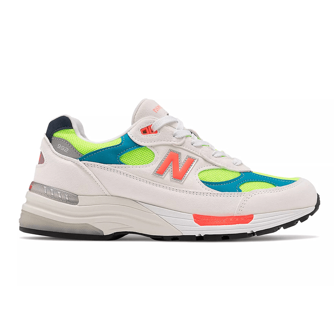 New Balance 992 White Neon Cyan M992DA