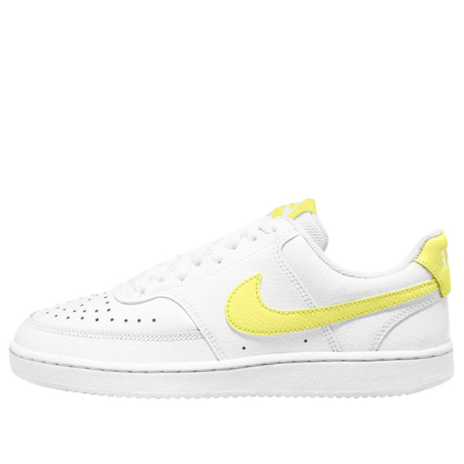 Womens Nike Court Vision Low 'White Light Zitron' White/Light Zitron/Bright Mango WMNS CD5434-109