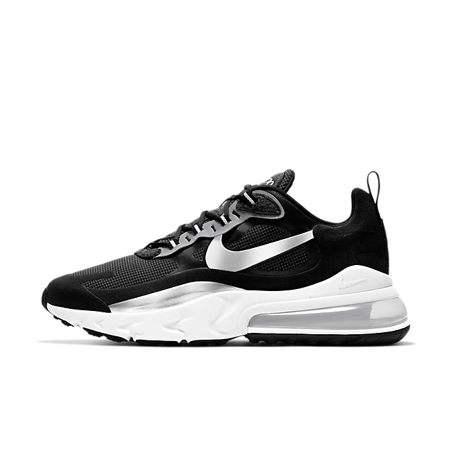 Nike Air Max 270 React Black Metallic Silver CQ4598-071