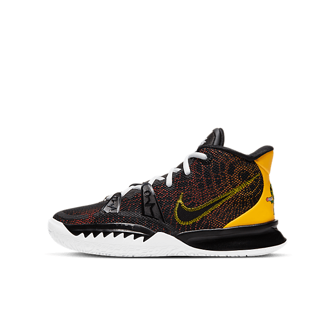 Kids Nike Kyrie 7 GS 'Roswell Rayguns' Black/Team Orange/White/University Gold CT4080-001