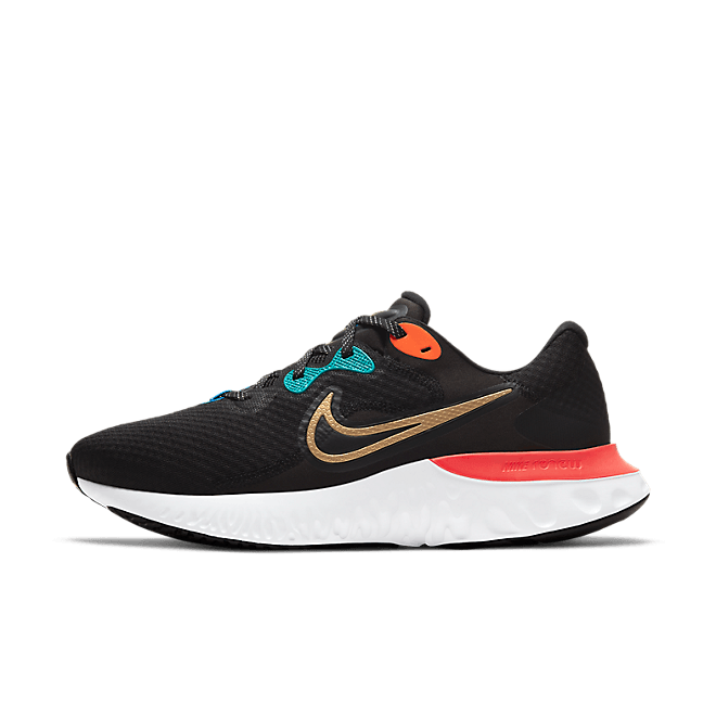 Nike Renew Run 2 'Black Bright Crimson' Black/Bright Crimson/White