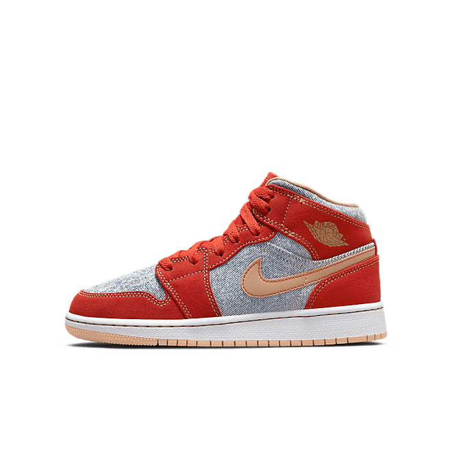 Jordan 1 Mid Denim Red (GS) DM4384-600