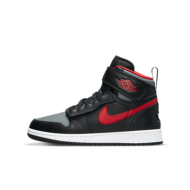 Jordan 1 Flyease Black Gym Red Smoke Grey (GS) DC7986-006