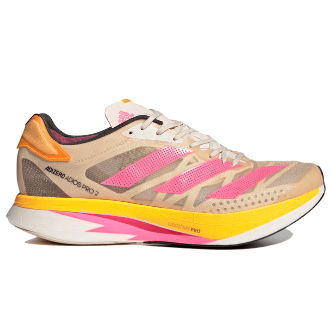 adidas Adizero Adios Pro 2 Halo Ivory Pink Solar Gold