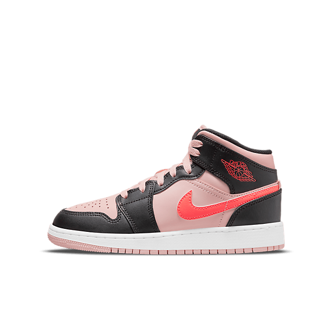 Jordan 1 Mid Black Pink Crimson (GS) 554725-604