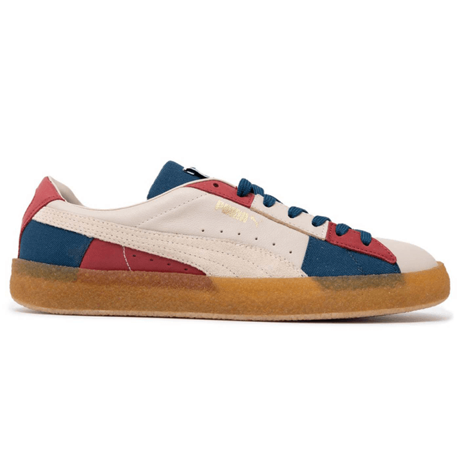 Puma Suede Crepe Patch Peyote Blue Red 381195-01