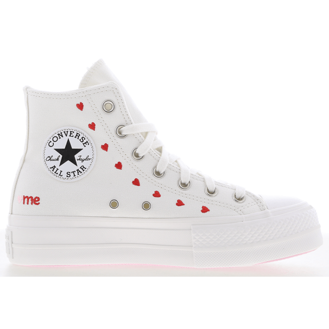 Chuck Taylor All Star Lift Platform Embroidered Hearts | A01599C ...