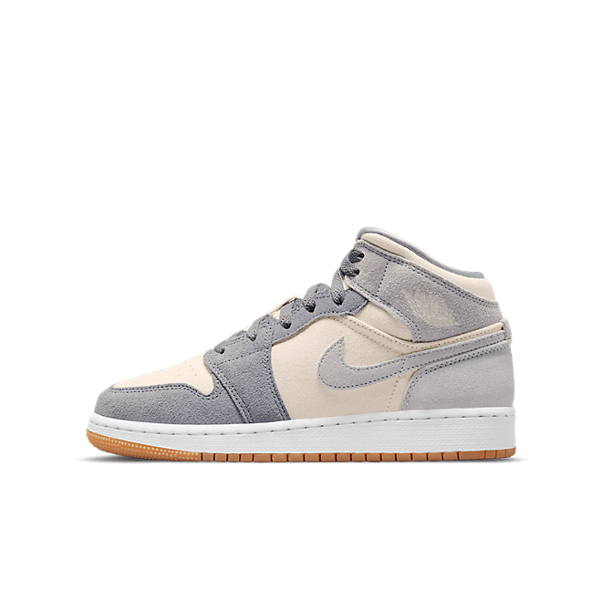 Air Jordan 1 Mid ‘Cream Grey’ (GS) DN4346-100