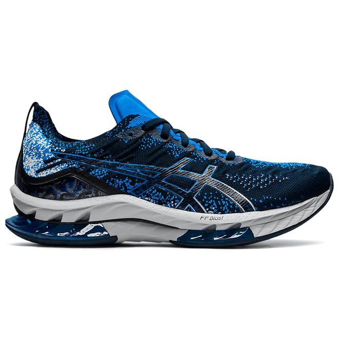 ASICS Kinsei Blast Black Blue Glow Yellow