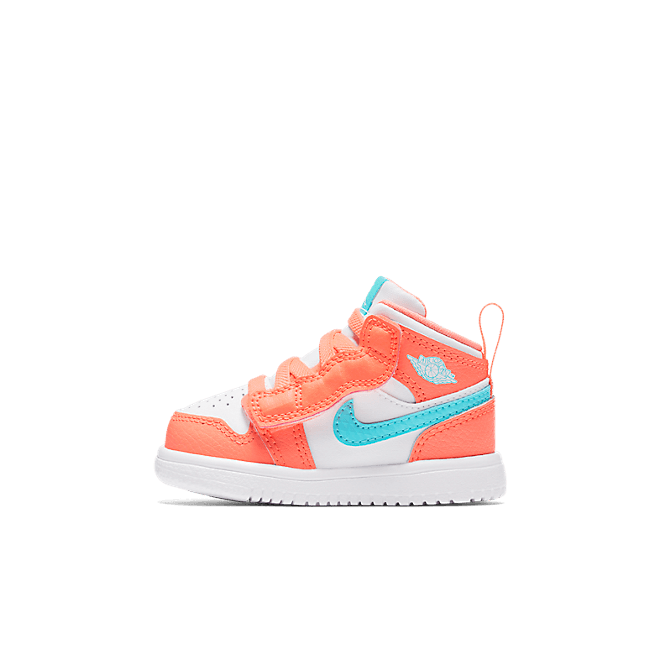 Air Jordan 1 Mid ALT TD 'Crimson Pulse' Crimson Pulse/Light Aqua-White Infant/Toddler  AT4613-814