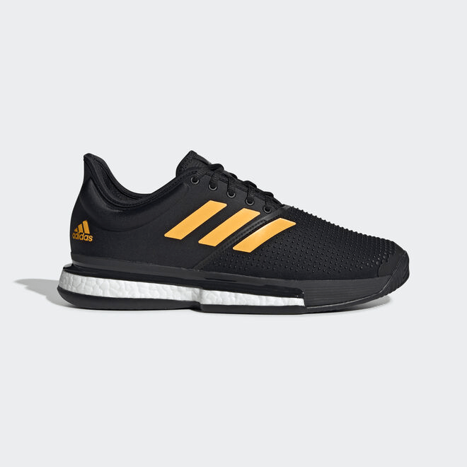 adidas SoleCourt 'Flash Orange' Core Black/Flash Orange/Carbon Marathon Running 