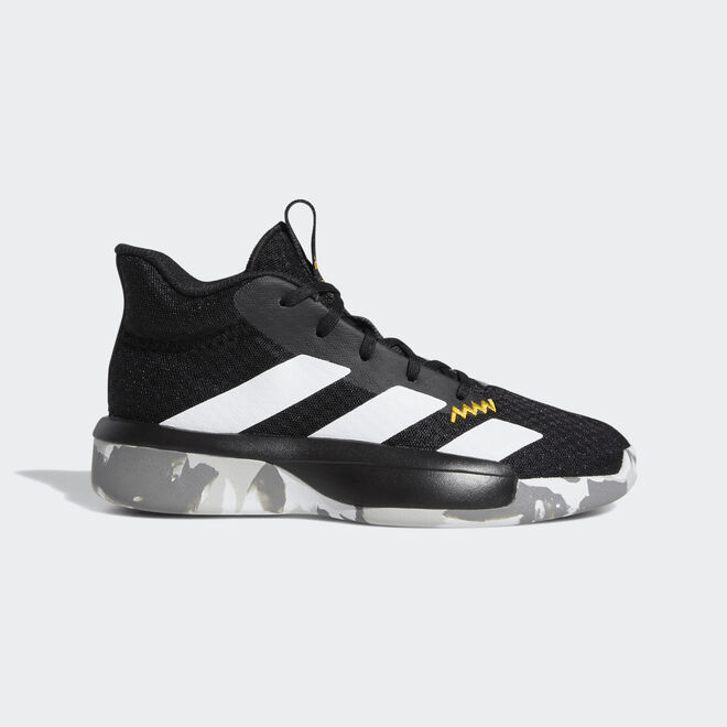 Kids adidas Pro Next 2019 J 'Black White Gold' Core Black/Cloud White/Active Gold Basketball  F97305