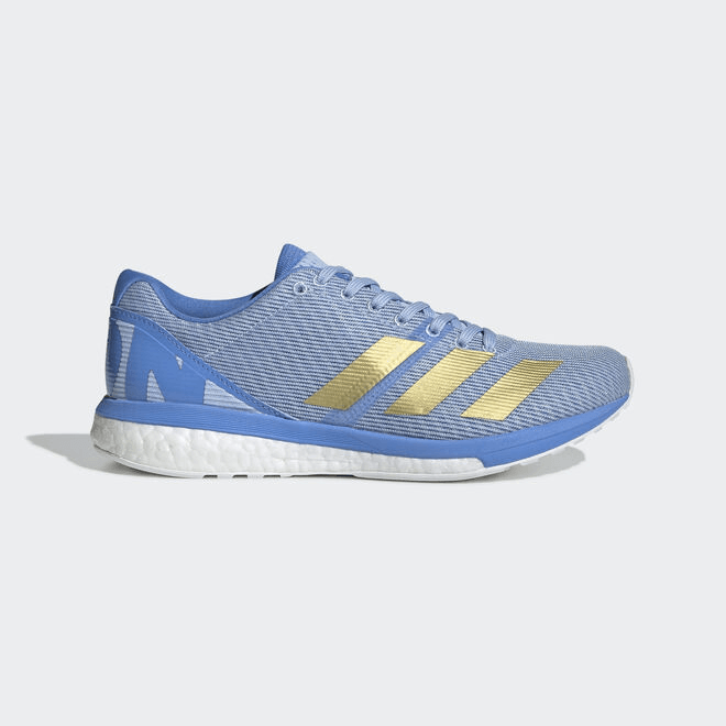 adidas Womens WMNS Adizero Boston 8 'Blue Gold' Blue/Gold Marathon Running 