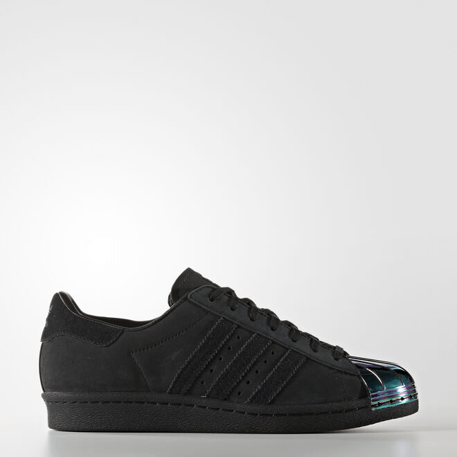 adidas Womens WMNS Superstar 80s Metal Toe 'Core Black' Core Black/Core Black/Running White  S76710