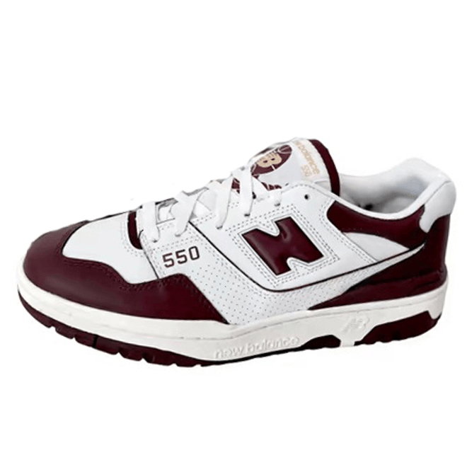 New Balance 550 White Burgundy BB550BZ1