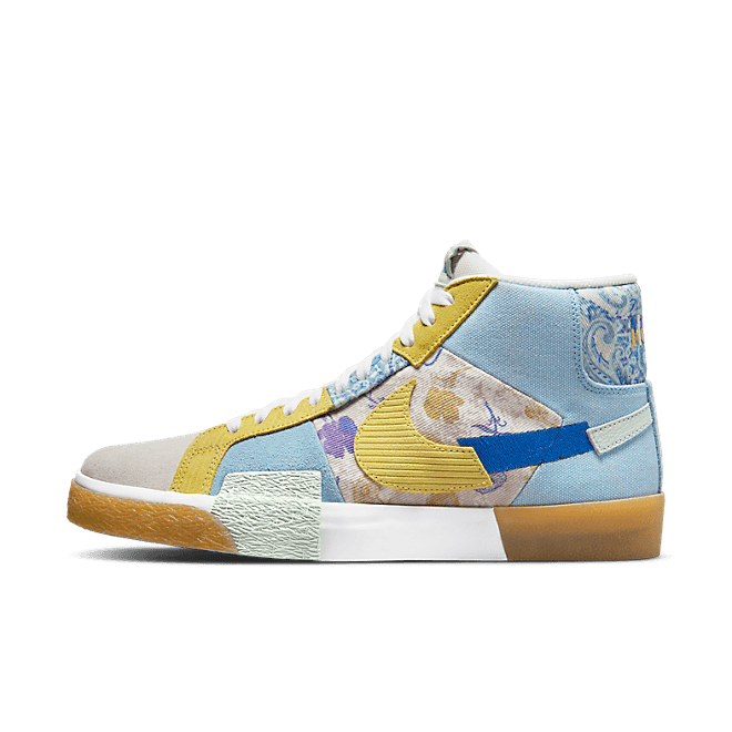 Nike SB Zooom Blazer Mid Edge Floral Paisley Boarder Blue DM0859-400