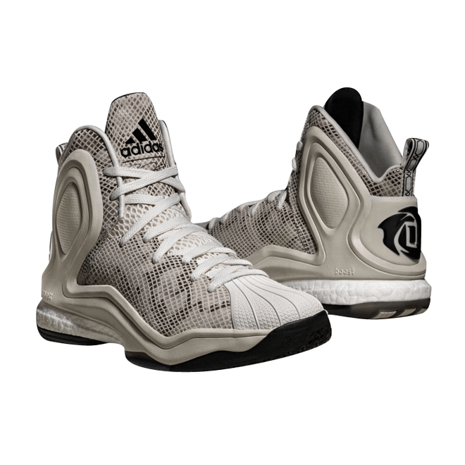 adidas D Rose 5 Boost White Tan Snakeskin C77249