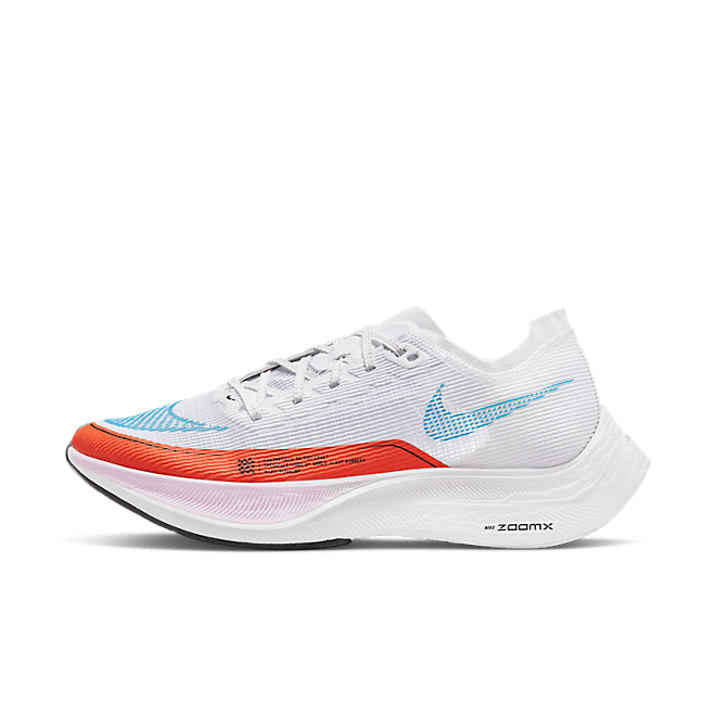 Nike ZoomX Vaporfly NEXT% 2 White Laser Blue Rush Orange CU4123-102