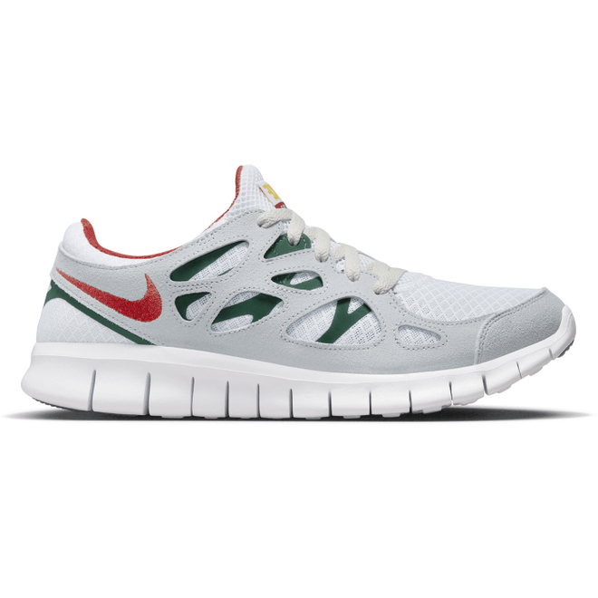 Nike Free Run 2 Grey Cinnabar Gorge Green