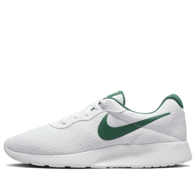 Nike Tanjun Low Tops Athleisure Casual Sports Shoe White Green White Gorge Green Athletic  DJ6258-102