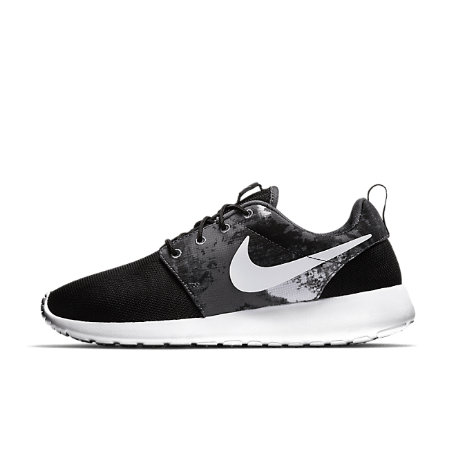 Nike Rosherun Print Black/White-Cool Grey (W) 599432-010