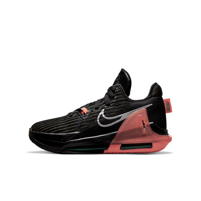 Nike LeBron Witness 6 GS 'Black Crimson Pulse' DD0423-001