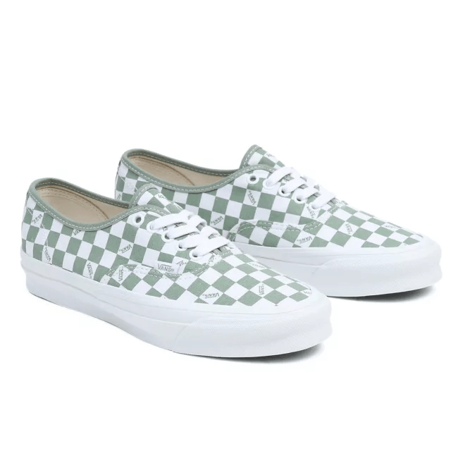 Vans Vault OG Authentic LX Checkerboard White Loden Green