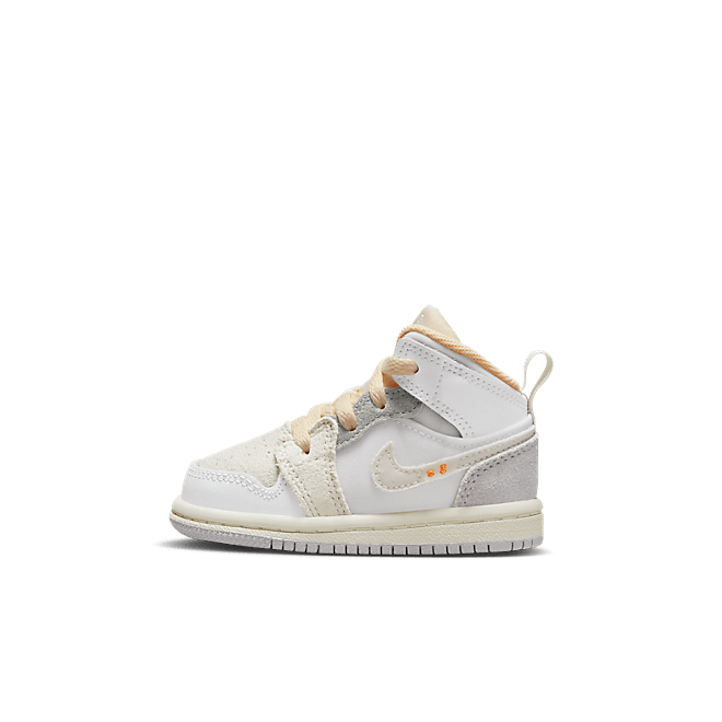 Air Jordan 1 Mid SE Craft Craft Inside Out White Grey (TD) DQ3725-100