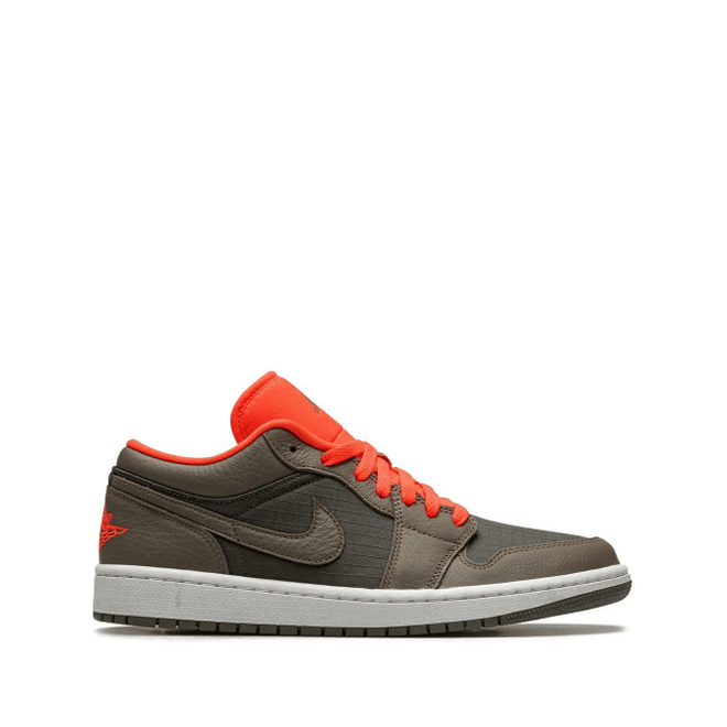 Womens Air Jordan 1 Low SE "Black / Olive/ Bright Crimson"