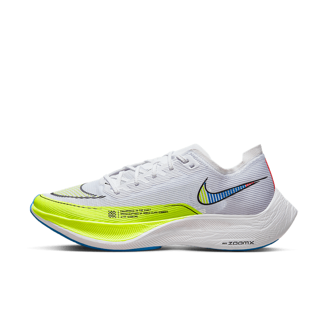 Nike ZoomX VaporFly NEXT% 2 White Volt Marathon Running  CU4111-103