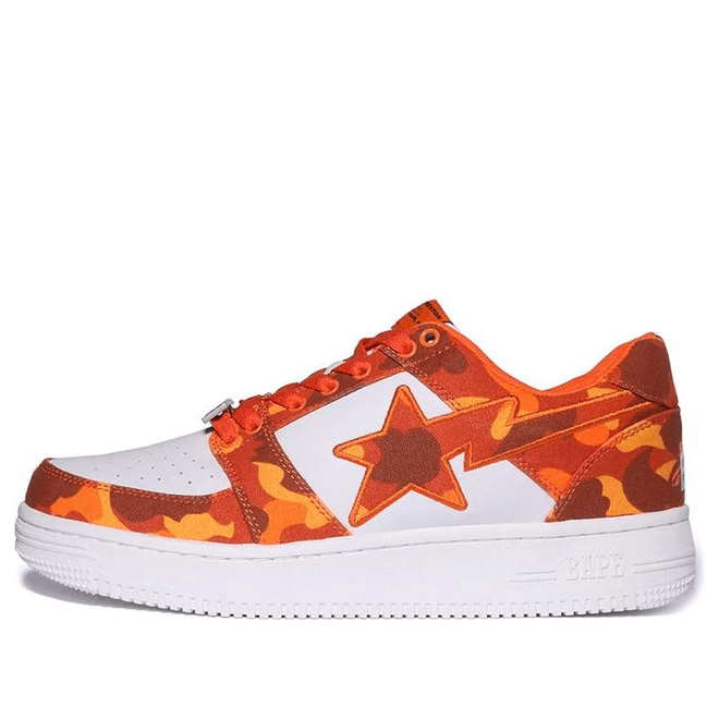 A BATHING APE Bape Sta x Heron Preston Camo Orange Fashion Skate  1I23-191-904