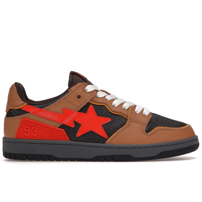 A Bathing Ape Bape SK8 Sta Brown Orange 001FWH801021_BLK_A