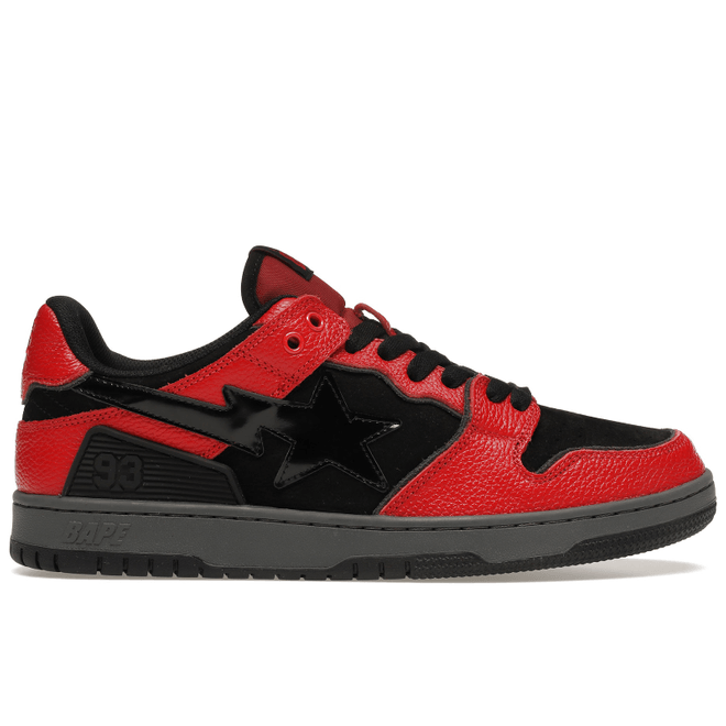 A Bathing Ape Bape SK8 Sta Red Black 001FWH801003_RED_A/001FWH802003