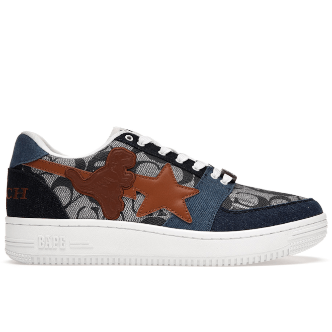 A Bathing Ape Bape Sta Low Coach Blue