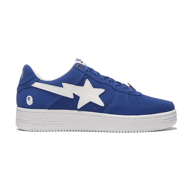 A Bathing Ape Bape Sta Low Blue Suede