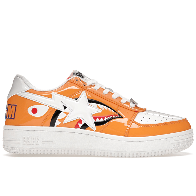 A Bathing Ape Bape Sta Low Color Block Shark Orange