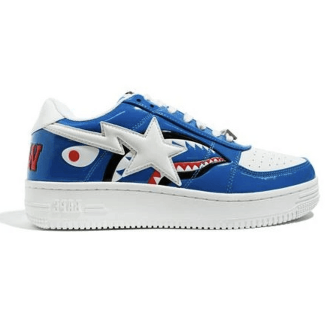 A Bathing Ape Bape Sta Low Color Block Shark Blue 1G80191009 BLUE