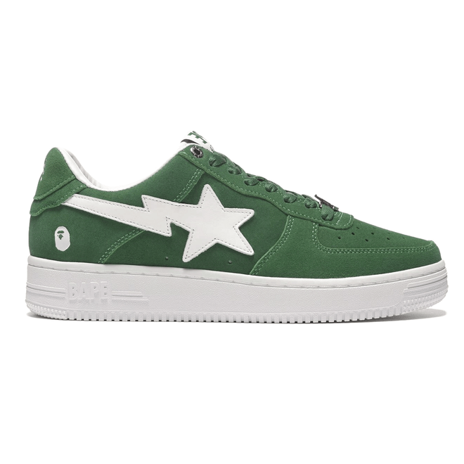 A Bathing Ape Bape Sta Low Green Suede 001FWH201047_GRN