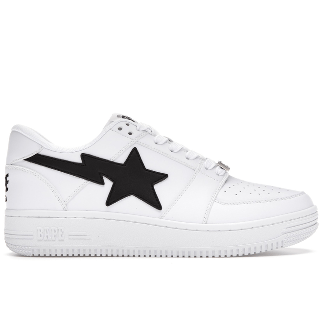 A Bathing Ape Bape Sta Low M1 White Black 1G20191010