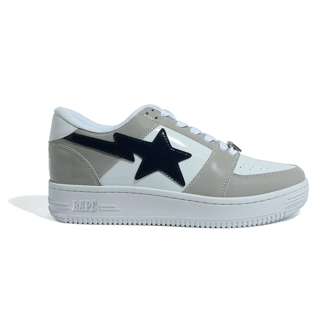 A Bathing Ape Bape Sta Low White Grey 001FWH301002X-WHT