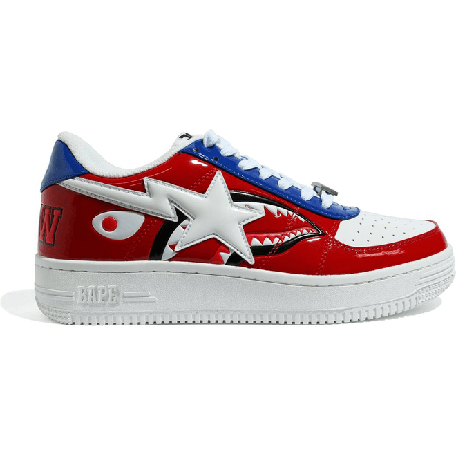 A Bathing Ape Bape Sta Low M2 20th Anniversary Patent Red