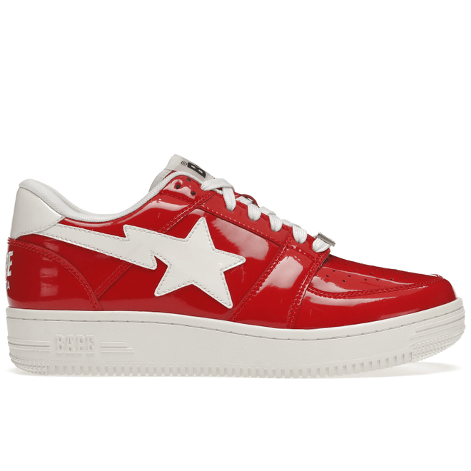 A Bathing Ape Bape Sta Low Patent Red 1G30191010 RED