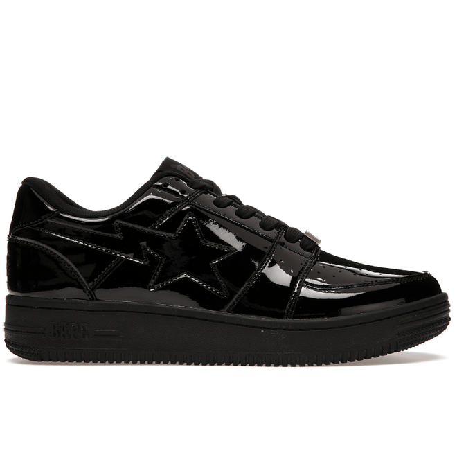 A Bathing Ape Bape Sta Low Patent Black