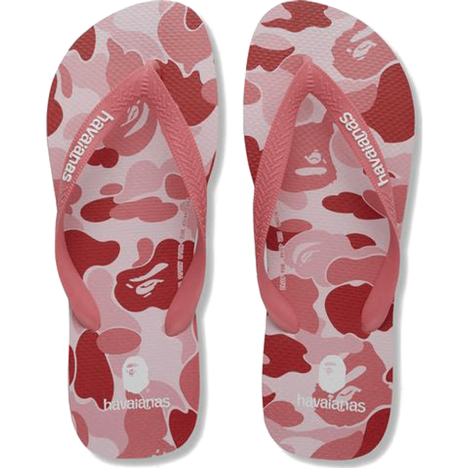 A Bathing Ape Havaianas Pink Camo 1H23-191-952/001FWH231952XPNK