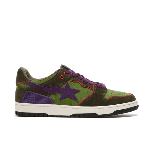 A Bathing Ape Sk8 Sta Dark Purple Green 001FWG701029X