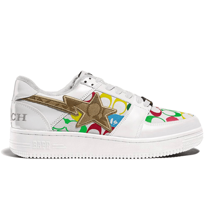 A Bathing Ape Bape Sta Low Coach White 1G23191902