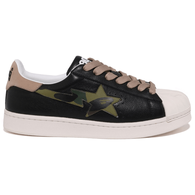 A Bathing Ape Skull Sta Black Beige 1I80-191-012