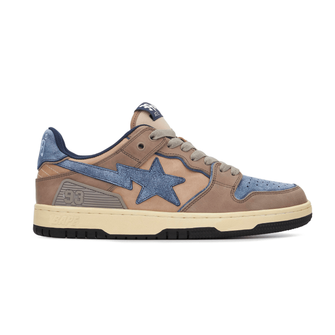 A Bathing Ape Bape SK8 Sta Vintage Beige Indigo 1I20191020-NVY/001FWI201020I-NVY/1I20-291-019