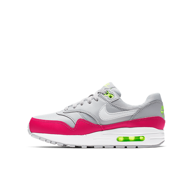 Nike Air Max 1 GS 'Wolf Grey Rush Pink' 807602-016